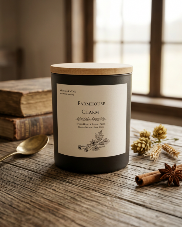 Farmhouse Charm 10 oz. Soy Wax Candle