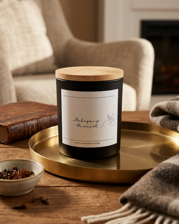 Mahogany Harvest 10 oz. Soy Candle