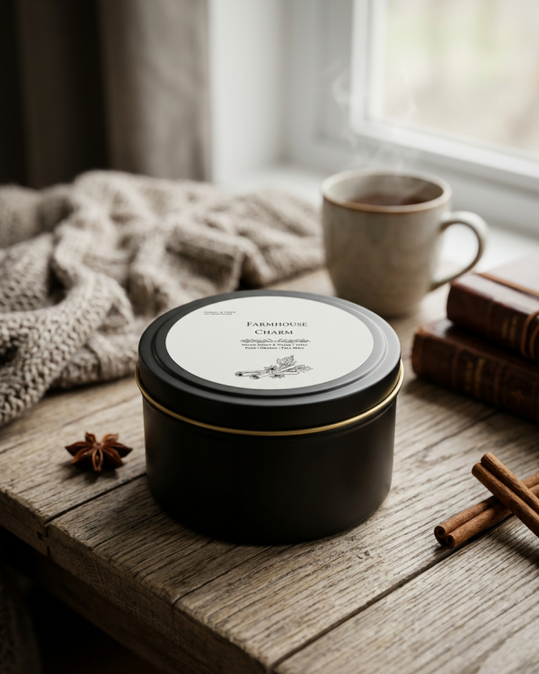 Farmhouse Charm 8 oz. Soy Candle
