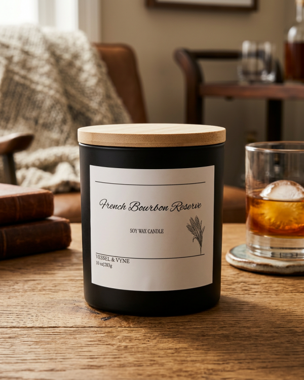 French Bourbon Reserve 10 oz. Soy Candle